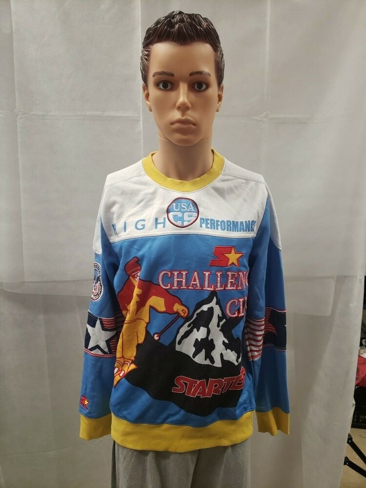 Starter action ski 2024 crew neck sweatshirt