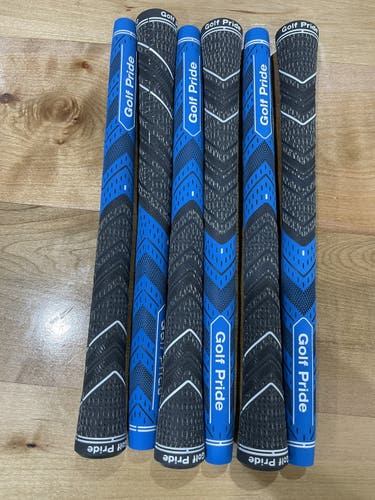 Blue New Golf Pride Grips - MCC +4 (set of 6)