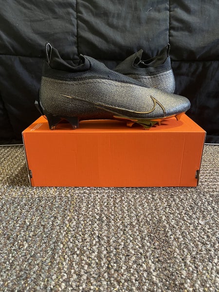 Nike Vapor Edge Elite 360 Flyknit Black/Gold Mens Size 12.5 AO8276-012.