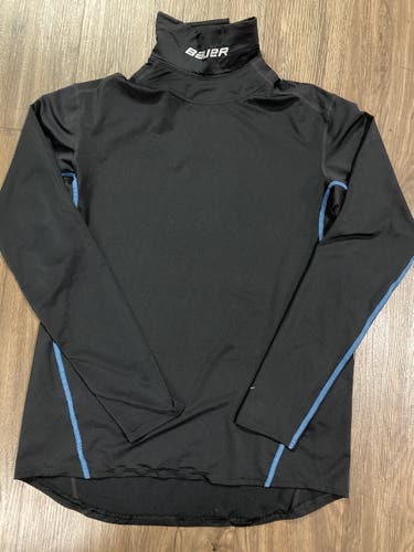 Bauer Base Layer Shirt with Kevlar Neck Guard. Adult Small