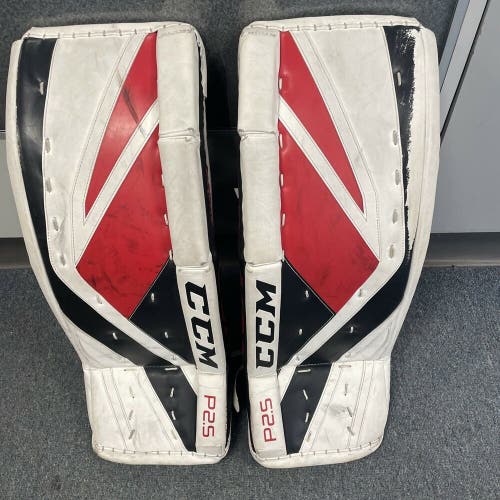 Junior Size 26” + 1” CCM P 2.5 Ice Hockey Goalie Leg Pads