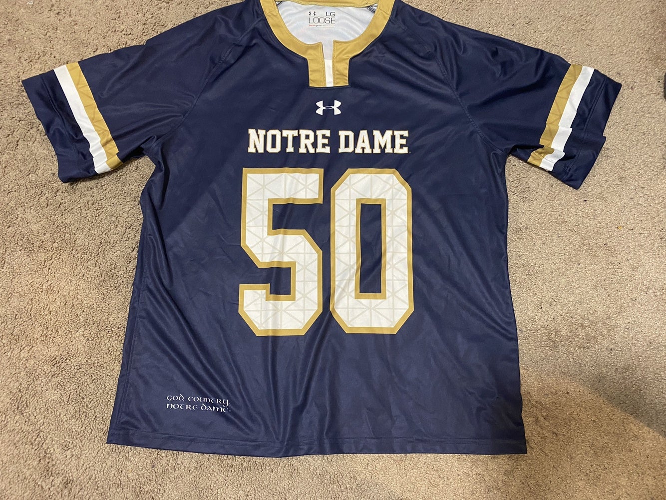 Notre Dame Lacrosse jersey