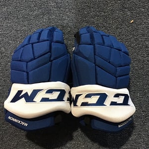 NEW Blue Colorado Avalanche New Pro Stock CCM HGTK Gloves 14” Nathan MacKinnon