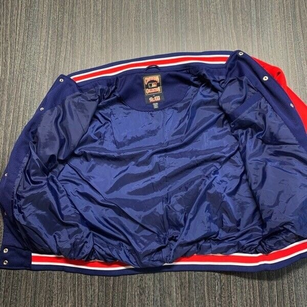 Boston Red Sox Jacket Men 2XL Blue Majestic Satin MLB Baseball