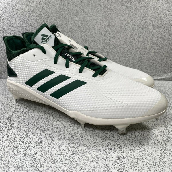 New Adidas Mens Adizero Afterburner V Protrax Baseball Mens Size 8.5 White / Green