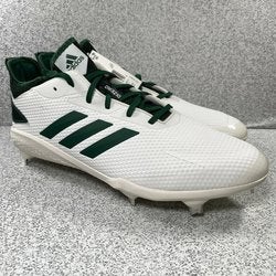 New Adidas Mens Adizero Afterburner V Protrax Baseball Mens Size 8.5 White / Green