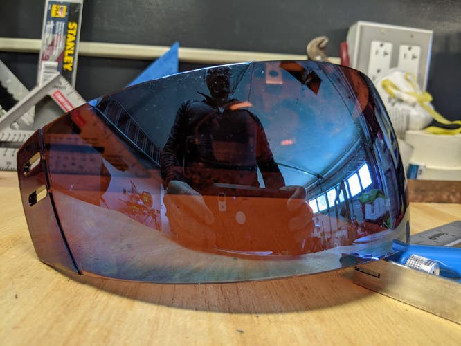 Ronin R3 Tinted Reflective Visor - Used