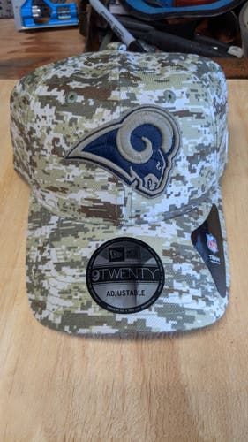 Los Angeles Rams New Era Adjustable Hat - Digital Camo