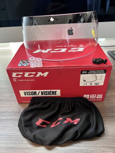 CCM Straight Visor 24