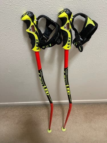 Used 42in (105cm) Leki Racing World Cup Lite GS Ski Poles