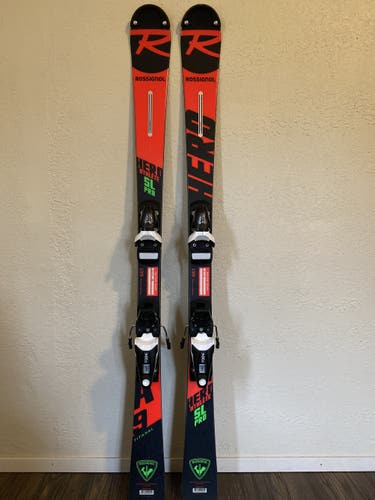 Used Unisex 2020 Rossignol Ski Racing Hero Athlete SL Pro Skis With Bindings 135