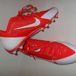 NEW Mens Nike Alpha Pro Low TD FOOTBALL CLEATS Orange/White 579545-181 Size 16