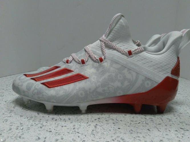 New! Adidas Adizero Young King Football Men Cleats Size 13 White/Red