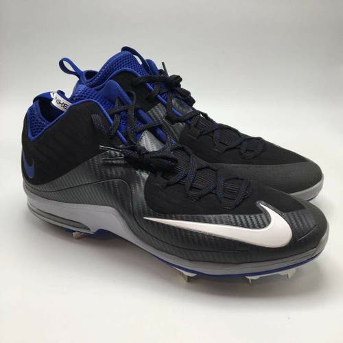 New Nike Mens Air Max MVP Elite 2 Baseball Shoes Grey 684687-014 Lace Up Size 15 M