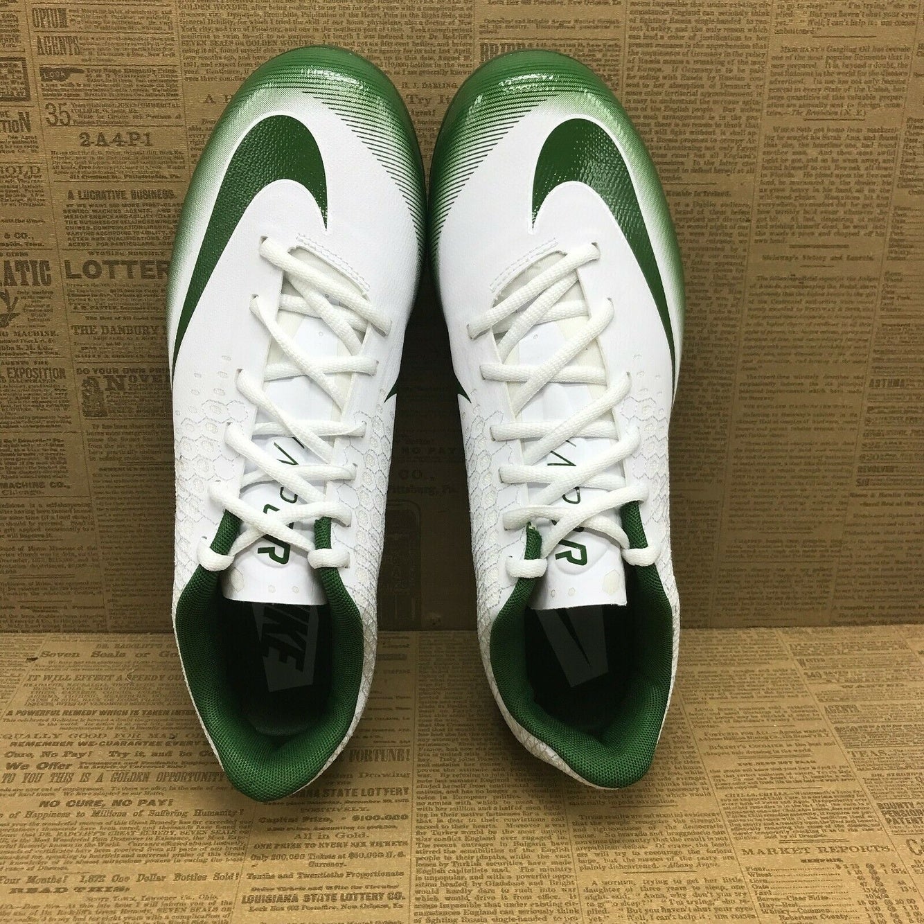 Nike, Shoes, Nike React Vapor Ultrafly Elite 3 Baseball Cleats Green Size  5 Dc997101 Nwob