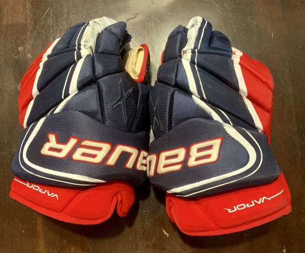 Red/White/Blue Senior Bauer 15"  Vapor 1X Pro Lite Gloves