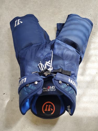 Blue Senior Used Small Warrior Covert QRE Pro Hockey Pants