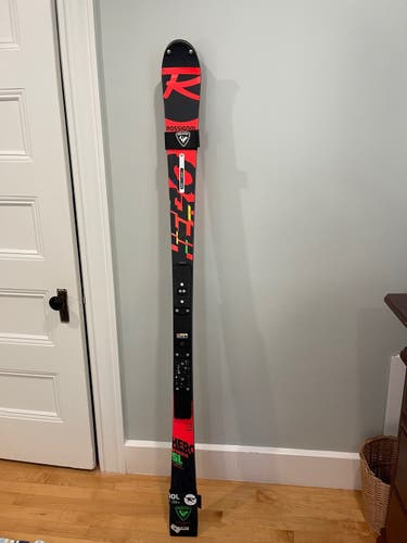 Used Men's 2021 Rossignol Race Stock Hero FIS SL Pro Skis Without Bindings