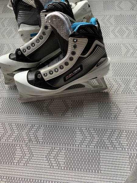 Used Bauer Regular Width Size 9 Reactor 6000 Goalie Skates