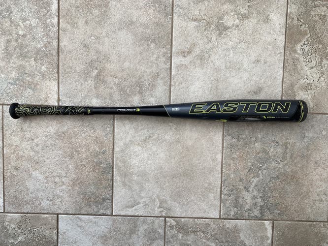 BBCOR Certified Easton Alloy Project 3 FUZE Bat (-3) 30 oz 33"