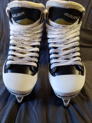 Senior Used Bauer Supreme One.7 Hockey Goalie Skates Regular Width Size 8