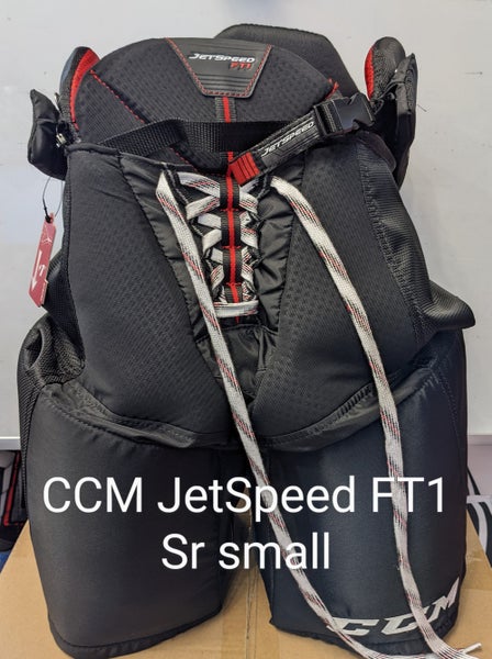 Black Senior New Small CCM JetSpeed FT1 Hockey Pants