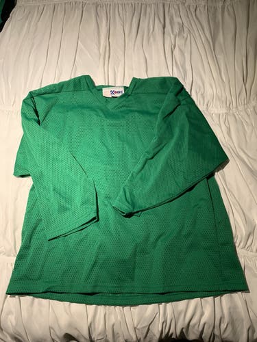 2xl Green Mesh kobe hockey jersey-blank