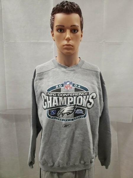 Retro Philadelphia eagles 2004 NFC Champions Reebok Crewneck