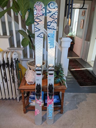 Volkl Kenja 163 with Marker Griffons