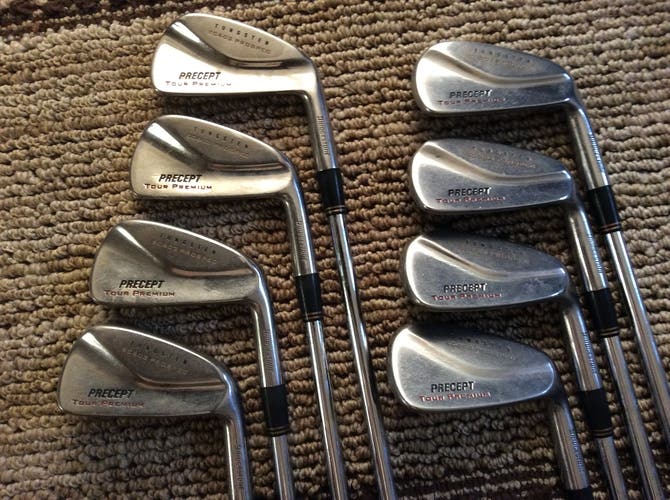 Used Men's Bridgestone Right Handed Iron Set Stiff Flex Steel Shaft