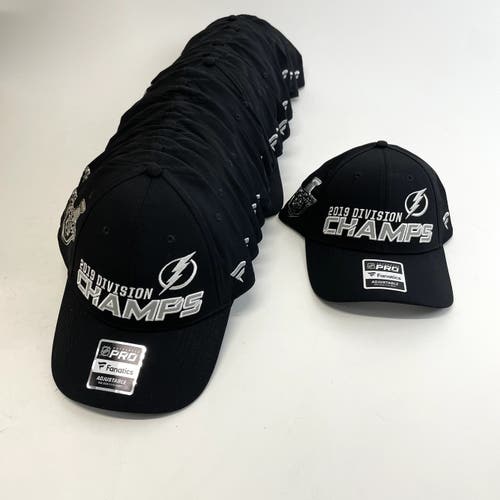 Brand New - Tampa Bay Lightning Fanatics 2019 Division Champions Hat - Velcro Back