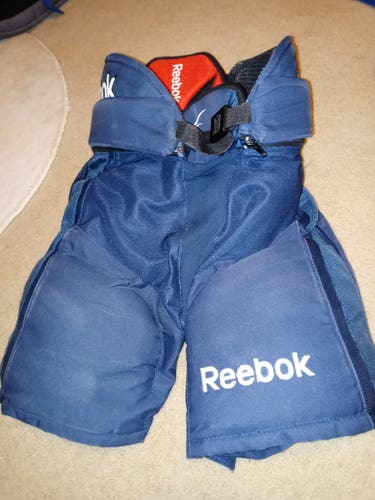 Blue Junior Used Medium Reebok 18K Hockey Pants