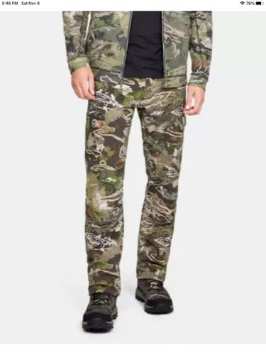 Men's Under Armour Field Ops Pants Forest Camo. 1313212-940. Size 42x30