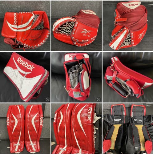 Reebok Premier Goalie Pads 37” Full Set + Glove + Blocker