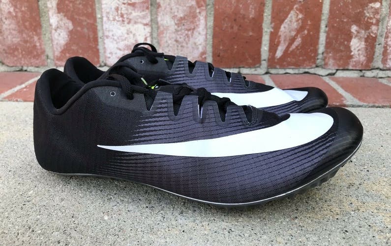 New Nike Zoom JA Fly 3 Men's Track Spikes Sizes 14 Black White 865633-017