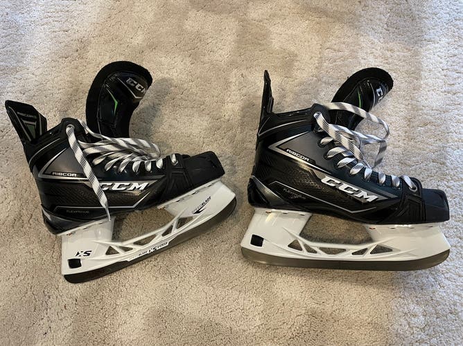 CCM RibCor 80K Ice Skates 8.0 EE (Like new!) + New Step Steel Blades