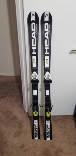 Used  HEAD World Cup Rebels i.SL RD Skis With Head EVO 9 Bindings DIN 2.5-9