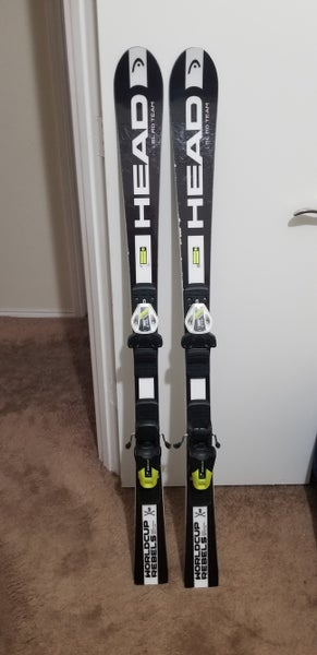 Used HEAD World Cup Rebels i.SL RD Skis With Head EVO 9 Bindings DIN 2.5-9