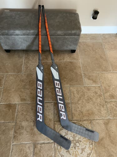 2 pack brand new custom Bauer pro ultrasonic goalie sticks
