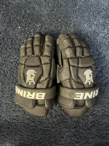 Black Used Brine 12" Goalie Gloves