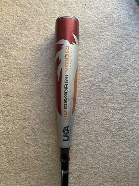 Used Kid Pitch (9YO-13YO) 2018 DeMarini Hybrid Voodoo Bat (-10) 20 oz 30"