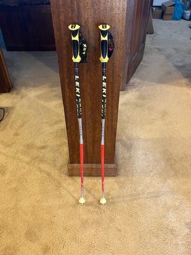 Used 38in (95cm) Leki Racing World Cup Lite Curved GS Ski Poles