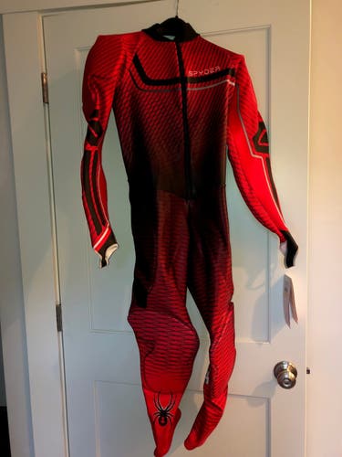 Men's New Medium Spyder Performance GS Volcano Ski Suit FIS Legal