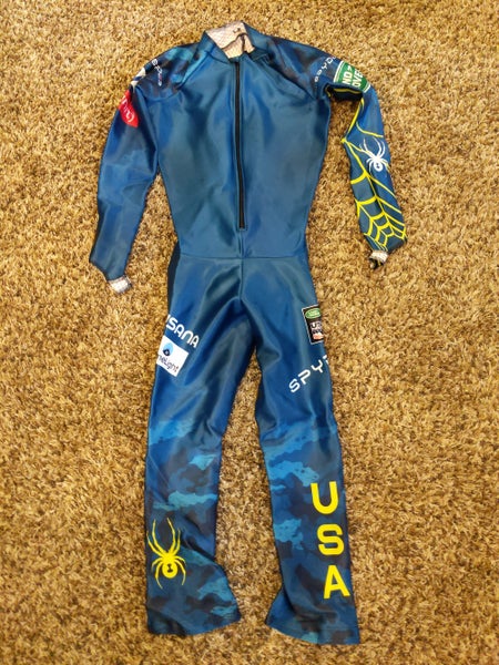 US Ski Team Unisex New Large Spyder Ski Suit FIS Legal