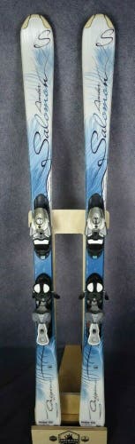 SALOMON AMBER SKIS SIZE 154 CM WITH ATOMIC BINDINGS