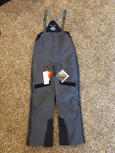 Gray Men's Adult Gortex New Medium Spyder Ski Pant Bibs