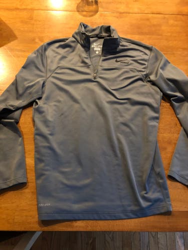 Nike lacrosse 1/4 zip gray size medium