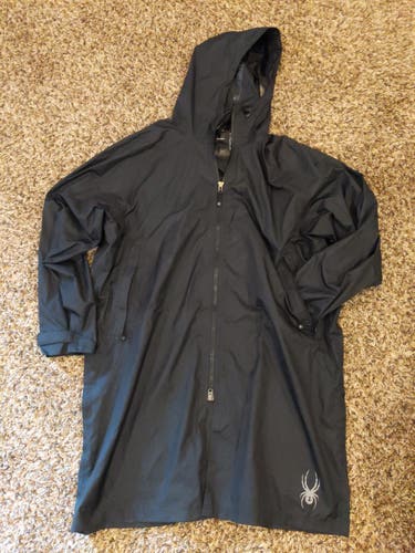 Black Men's Adult New XL Spyder Rain poncho
