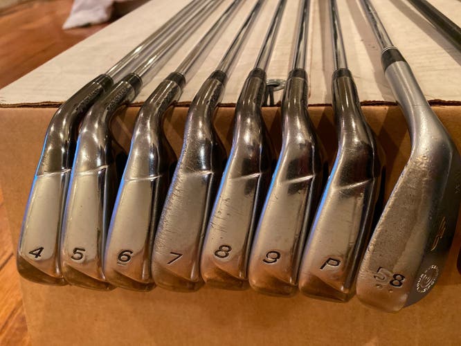 Used Right Handed Regular Flex Steel Shaft Burner Iron Set 58* Wedge & rbz 5wood