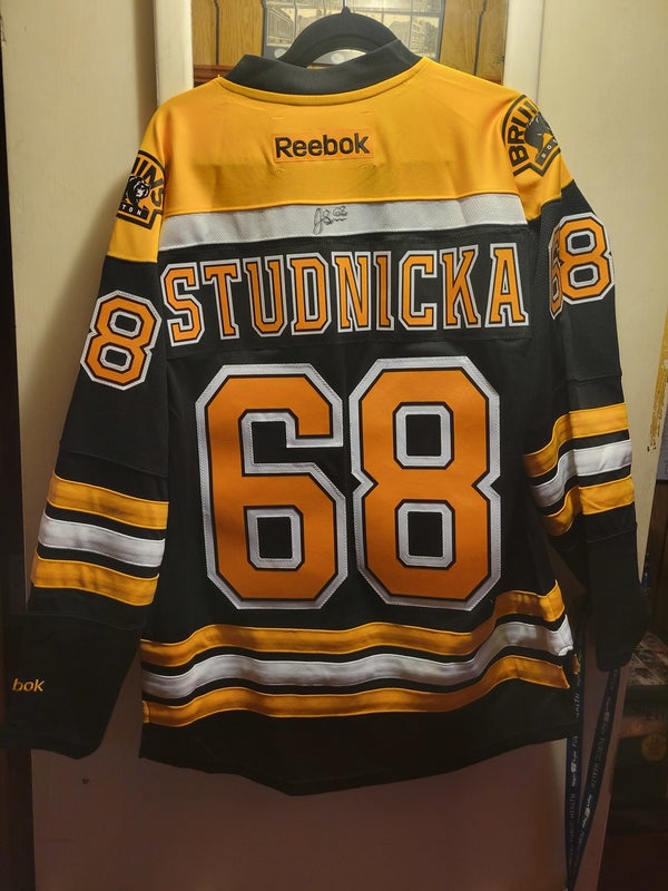 🔥 VTG Autographed Starter NHL Boston Bruins Home Hockey Jersey Sz L